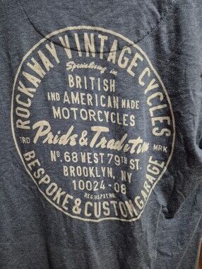 Rockaway Vintage Cycle Baseball Tee Shirt